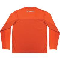 Chill-Its 6689 Cooling Long Sleeve Sun Shirt with UV Protection, Orange, Small Cam Industrial