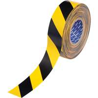 ToughStripe&reg; Max Floor Marking Tape, 2" x 100', Polyester, Black and Yellow Cam Industrial