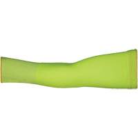 Max Cut Resistant Sleeves - Small, TenActiv, 12", ASTM ANSI Level A9, High Visibility Lime Cam Industrial