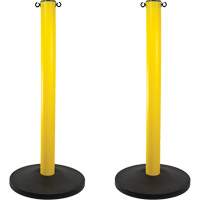 Industrial Stanchion, 37" High, Yellow Cam Industrial