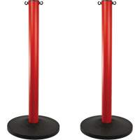 Industrial Stanchion, 37" High, Red Cam Industrial