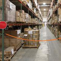 Ensemble de barri&egrave;re &agrave; chaîne magn&eacute;tique pour l'entrep&ocirc;t, Orange Cam Industrial