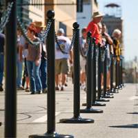 Chaîne de barri&egrave;re en plastique, Vert Cam Industrial
