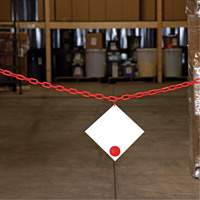 Chaîne de barri&egrave;re en plastique, Vert Cam Industrial