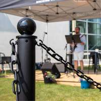 Chaîne de barri&egrave;re en plastique, Vert Cam Industrial