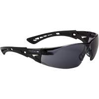 Rush+ Small BSSI Safety Glasses, Smoke/Grey Lens, Anti-Fog/Anti-Scratch, ANSI Z87+ Cam Industrial