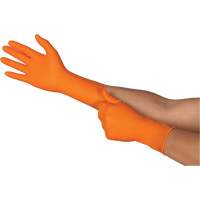 Gants jetables TOUCHNTUFF 93-800, 6,5/7, Latex/N&eacute;opr&egrave;ne/Nitrile, 23,6-mils, Sans poudre, Orange Cam Industrial