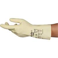 AlphaTec&reg; 87-137 Lightweight Natural Gloves, Size 7, 11.8" L, Rubber Latex, 16-mil Cam Industrial