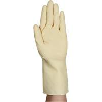 AlphaTec&reg; 87-137 Lightweight Natural Gloves, Size 7, 11.8" L, Rubber Latex, 16-mil Cam Industrial