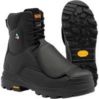 Vulcan Work Boots with External Metguard, Leather, Size 5, Impermeable Cam Industrial