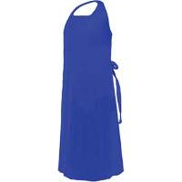 CoverMe Apron with Die-Cut Neck, Polyurethane, 45" L x 35" W, Blue Cam Industrial