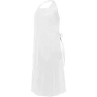 CoverMe Apron with Die-Cut Neck, Polyurethane, 45" L x 35" W, White Cam Industrial