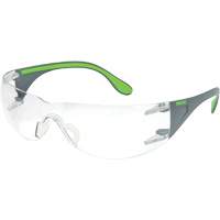 Adapt Lite Grey/Green Safety Glasses, Clear Lens, Anti-Fog/Anti-Scratch, ANSI Z87+/Meets/Exceeds CSA Z94.3 Cam Industrial