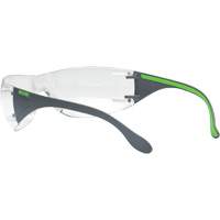 Adapt Lite Grey/Green Safety Glasses, Clear Lens, Anti-Fog/Anti-Scratch, ANSI Z87+/Meets/Exceeds CSA Z94.3 Cam Industrial