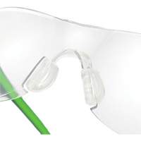 Adapt Lite Grey/Green Safety Glasses, Clear Lens, Anti-Fog/Anti-Scratch, ANSI Z87+/Meets/Exceeds CSA Z94.3 Cam Industrial
