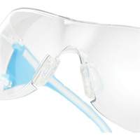 Adapt Lite Blue/White Safety Glasses, Clear Lens, Anti-Fog/Anti-Scratch, ANSI Z87+/Meets/Exceeds CSA Z94.3 Cam Industrial