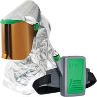Respirateur &agrave; chaleur radiante Z-Link avec souffleur & montage &agrave; la ceinture, Respirateur &agrave; masque/Capuchon & visi&egrave;re, Pile Lithium-ion Cam Industrial