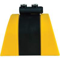 HAZLOK Safety Barrier System, Plastic, Magnetic Mount, 30', Black and Yellow Tape Cam Industrial