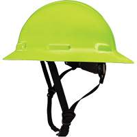 LIDGUARD&reg; Full Brim Hardhat with Chinstrap, Meets CSA Type 1, Ratchet Suspension, Vented Cam Industrial