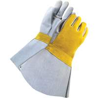 Lined Welder with 5" Cuff, Split Cowhide, Size One Size Cam Industrial
