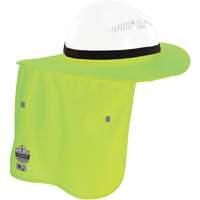 Chill-Its&reg; Lime Green FR Hard Hat Brim with Neck Shade Cam Industrial