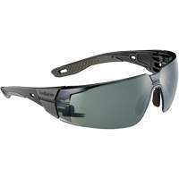 RUSH+ 2.0 M/L Safety Glasses with Black & Grey Frame, Grey/3.0 Lens, Anti-Fog/Anti-Scratch, ANSI Z87+ Cam Industrial