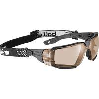 RUSH+ 2.0 XP M/L Safety Glasses with Black & Grey Frame, Copper Lens, Anti-Fog/Anti-Scratch, ANSI Z87+ Cam Industrial