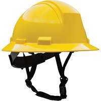Kilimanjaro Full Brim Safety Helmet with HDPE Shell, Meets CSA Type 2, Ratchet Suspension, Non-Vented Cam Industrial
