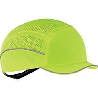 Casque l&eacute;ger de style casquette Skullerz 8955 avec micro-bordure, Vert lime haute visibilit&eacute; Cam Industrial