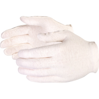Heavyweight Jersey Inspector Gloves, Poly/Cotton, Hemmed Cuff, Men's SI831 | Cam Industrial