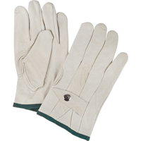 Standard-Duty Ropers Gloves, Medium, Grain Cowhide Palm Cam Industrial