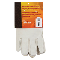 Gants de conducteur doubl&eacute;s pour l'hiver, T-Grand, Paume en Cuir fleur de vache, Molleton Cam Industrial
