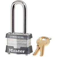 Wide Padlock, Keyed Alike, Laminated Steel, 1-9/16" Width Cam Industrial