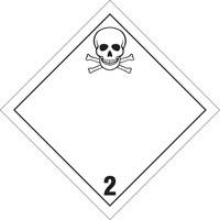 Toxic Gas TDG Placard, Plastic Cam Industrial