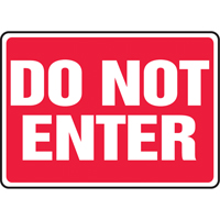 "Do Not Enter" Sign, 10" x 14", Aluminum, English SV899 | Cam Industrial