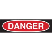 Enseigne Danger, 7" x 10", Polystyr&egrave;ne, Anglais Cam Industrial