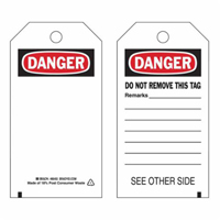 &eacute;tiquettes de s&eacute;curit&eacute; auto-plastifiantes, Polyester, 3" la x 5-3/4" h, Anglais Cam Industrial