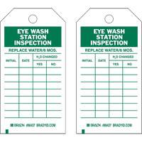 &eacute;tiquettes de rapport d'inspection, Polyester, 4" la x 7" h, Anglais Cam Industrial