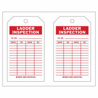 &eacute;tiquettes de rapport d'inspection, Polyester, 4" la x 7" h, Anglais Cam Industrial