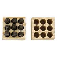 Number Steel Stamp Punch Set, # 4/6/3/2/1/8/9/7/5, 1/4" Cam Industrial