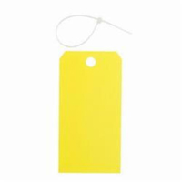 Blank Accident Prevention Tags, Metal, 3" W x 5-3/4" H Cam Industrial