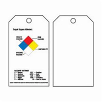 &eacute;tiquettes auto-plastifiantes du droit &agrave; l'information, Polyester, 3" la x 5-3/4" h, Anglais Cam Industrial