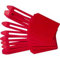 &eacute;tiquettes de cadenassage vierges en plastique, Plastique, 3-1/4" la x 5-4/5" h, Vierge Cam Industrial