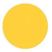 &eacute;tiquettes rondes inscriptibles, Cercle, 3" lo x 3" la, Jaune Cam Industrial