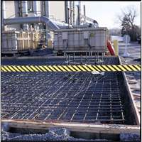 Ruban pour barricade, Anglais, 3" la x 200' lo, 3 mils, Noir sur jaune Cam Industrial