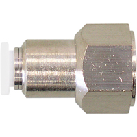 Topfit Female Threaded Y-Connector Fitting, 1/4" Dia, Polymer Cam Industrial