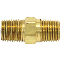 RACCORD HEXAGONAL,1/4"-1/4"NPT,LAITON, Laiton Cam Industrial