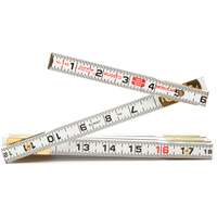 R&egrave;gle de maçon Red End, 6' lo, Bois, Graduations de 1/16" Cam Industrial