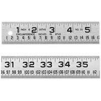 R&egrave;gle de circonf&eacute;rence pour ferblantier, 4' lo, Acier, Graduations de 1/16" Cam Industrial