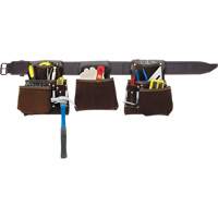 Deluxe Contactor's Tool Belt, Leather, Tan Cam Industrial